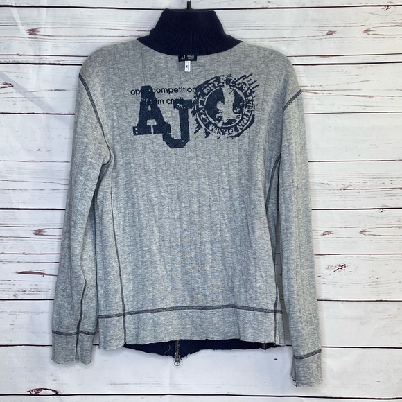 Armani Jeans Other - Armani Jeans Reversible ZIP Sweat Jacket Navy Grey